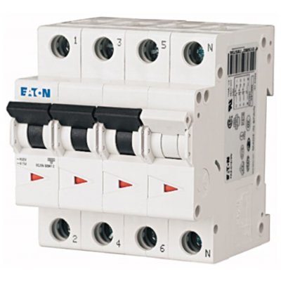 Eaton 239177 FAZ6-C40/3N  MCB Mini Circuit Breaker, 3 + N, 40 A, 6 kA, Curve C