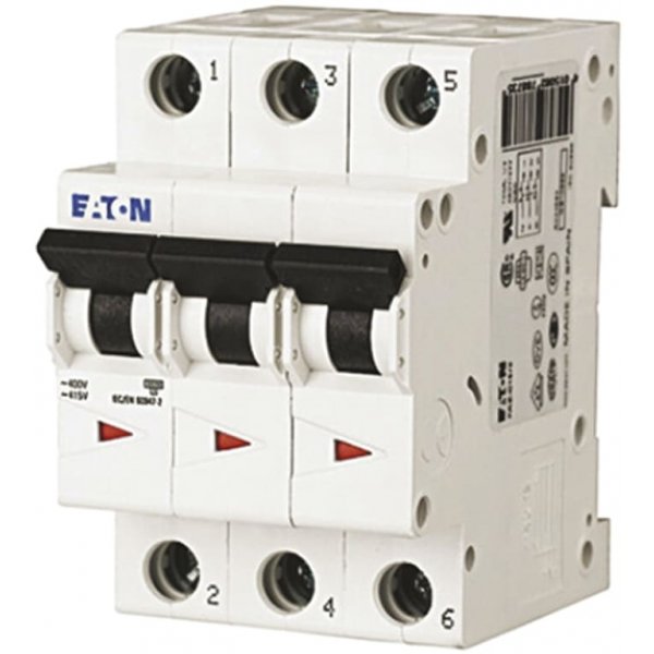 Eaton 239151 FAZ6-C32/3 MCB Mini Circuit Breaker 3P, 32 A, 6 kA, Curve C