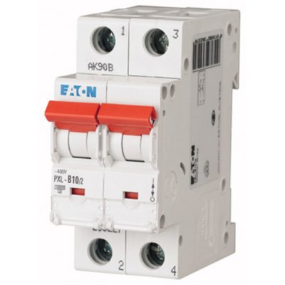 Eaton 236285 PXL-C10/2 MCB Mini Circuit Breaker 2P, 10 A, 10 kA, Curve C