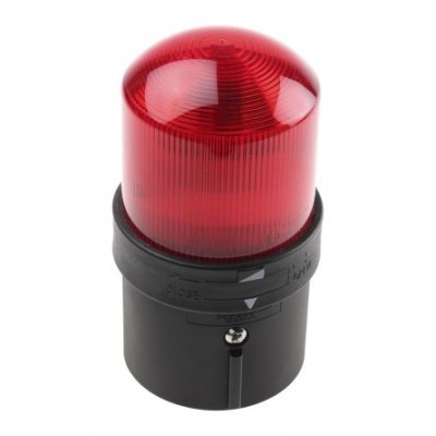 Schneider Electric XVBL1B4 Red Flashing Beacon, 24 V ac/dc, Base Mount, LED Bulb
