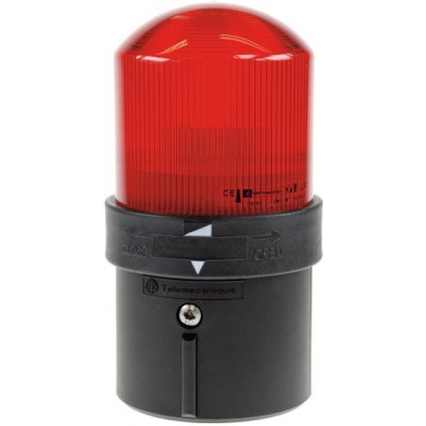 Schneider Electric XVBL4B4 Red Flashing Beacon, 24 V ac, 24 → 48 V dc, Panel Mount