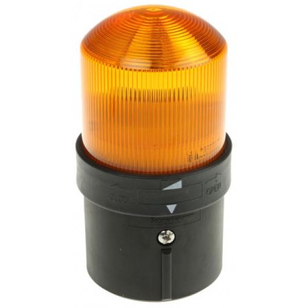 Schneider Electric XVBL4B5 Amber Flashing Beacon, 24 V ac, 24 → 48 V dc, Panel Mount