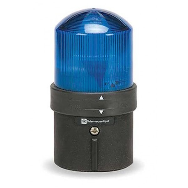 Schneider Electric XVBL4B6 Blue Flashing Beacon, 24 V ac, 24 → 48 V dc, Tube Mounting, Incandescent Bulb