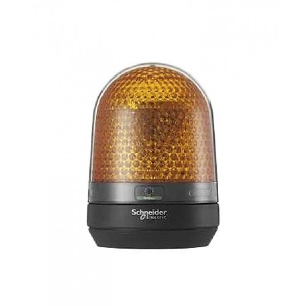 Schneider Electric XVR3B05 Amber Multiple Effect Beacon, 12 V dc, 24 V dc, Base Mount, LED Bulb
