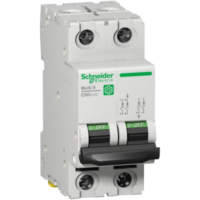 Schneider Electric M9U21210 Multi 9 MCB Mini Circuit Breaker 2P, 10A, 6 kA