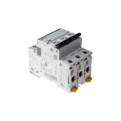 Schneider Electric A9F53316  Acti 9 iC60H MCB Mini Circuit Breaker 3P, 16 A, 10 KA, Curve B