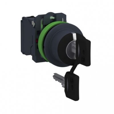 Schneider Electric XB5FG03  3 Position Key Switch - (DPST) 30mm Cutout 