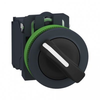 Schneider Electric XB5FD41 2 Position Spring Return Selector Switch - (SPST) 30mm Cutout