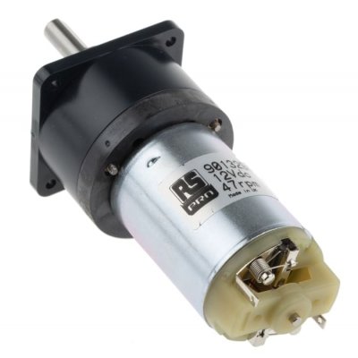RS PRO 901-3294 , 12 V dc, 300 mNm, Brushed DC Geared Motor, Output Speed 47 rpm