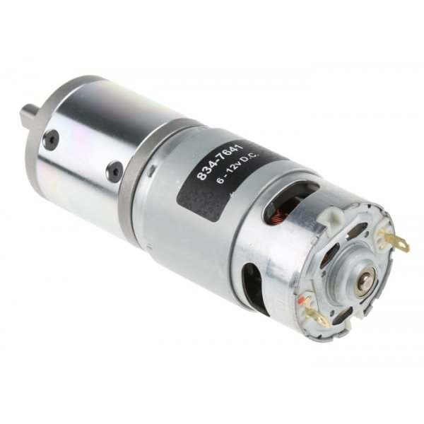 RS PRO 834-7641 Brushed Geared, 41.3 W, 12 V, 1.8 Nm, 116 rpm, 8mm Shaft Diameter