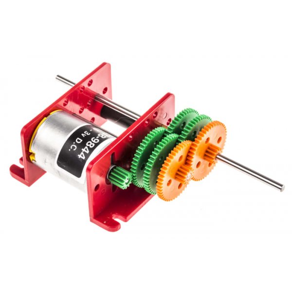 RS PRO 238-9844 Brushed Geared, 1.6 W, 3 V, 5 mNm, 1 → 2300 rpm, 2mm Shaft Diameter