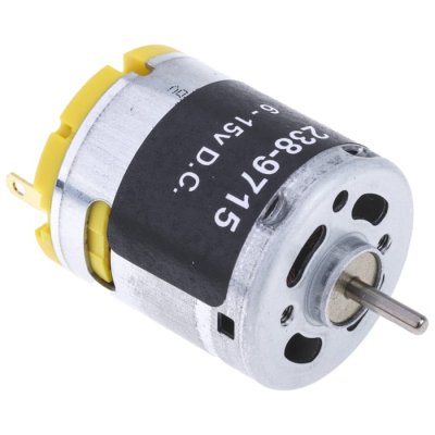RS PRO 238-9715 Geared, 5.75 W, 6 → 15 V, 58.8 gcm, 10668 rpm, 2.31mm Shaft Diameter