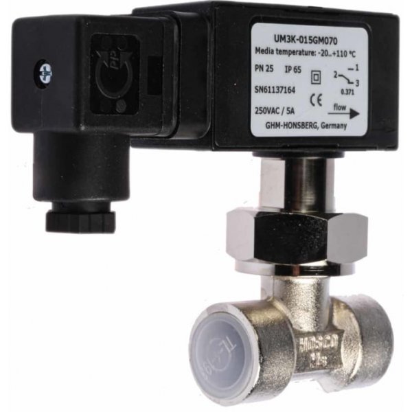 RS PRO 613-4238 Paddle Flow Switch for Gas, Liquid, 5.5 L/min Min, 7 L/min Max