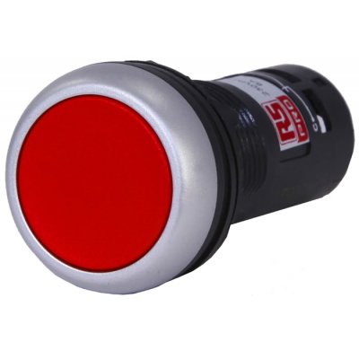 RS PRO 145-0611 Red Push Button Complete Unit SPDT Spring Return