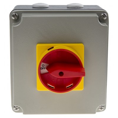 RS PRO 773-7992 4 Pole Panel Mount Non Fused Isolator Switch, 32 A, 15 kW, IP65