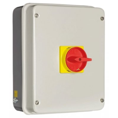 RS PRO 773-8027 3 Pole Panel Mount Non Fused Isolator Switch, 80 A, 37 kW, IP54