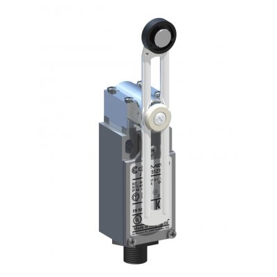 RS PRO 153-3970 Roller Lever-Actuated Limit Switch, NO/NC, IP66, DPST, Metal Housing, 400V AC Max