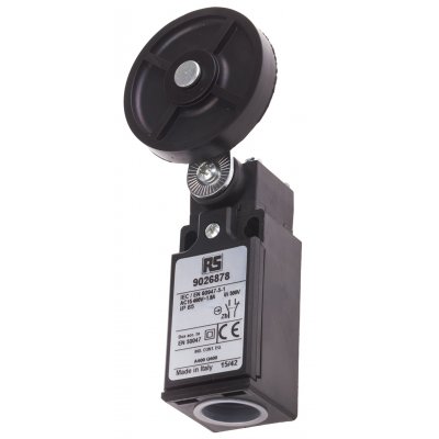 RS PRO 902-6878 IP65 Snap Limit Switch Roller Lever Thermoplastic Fibreglass, NO/NC, 400V