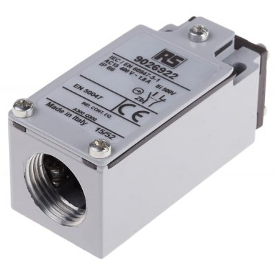RS PRO 902-6922 IP66 Snap Limit Switch Plunger Zinc Alloy, NO/NC, 400V