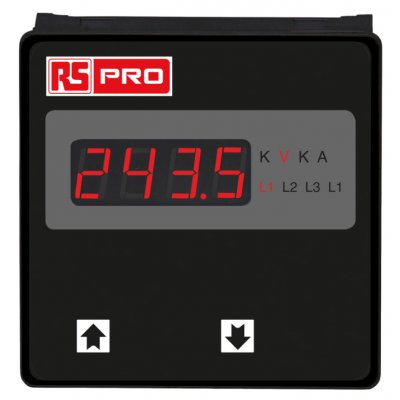 RS PRO 136-5394  BT14 Series Digital Voltmeter AC, LED Display 4-Digits ±0.5 + 1 Digit %