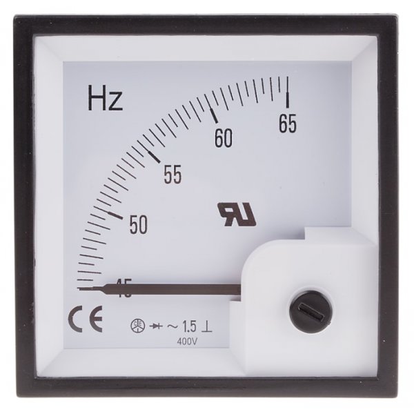 RS PRO 901-0573  AC Analogue Panel Voltmeter, 65Hz, 68 x 68 mm, ±1.5 % Accuracy