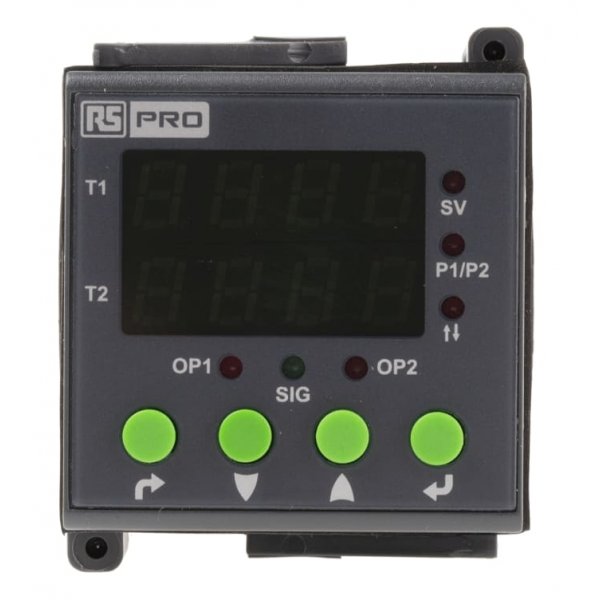 RS PRO 896-6879 Panel Mount Multi Function Timer Relay, 110 → 240V ac, DPDT, 0.1 s → 999days