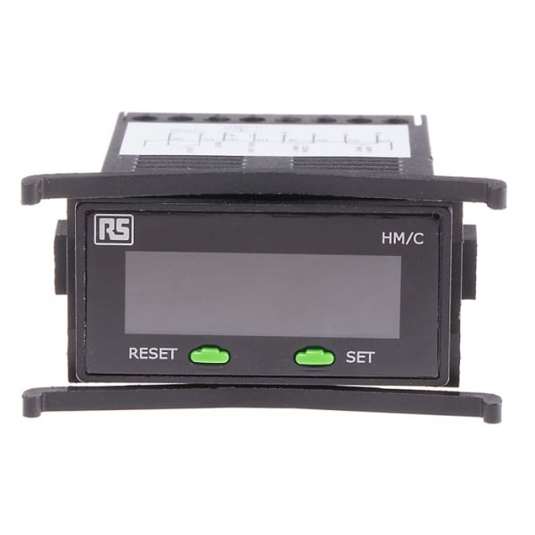 RS PRO 896-6983 Counter, Digital Hour Meter Counter, 7 Digit, 40Hz, 85 → 265 V ac/dc