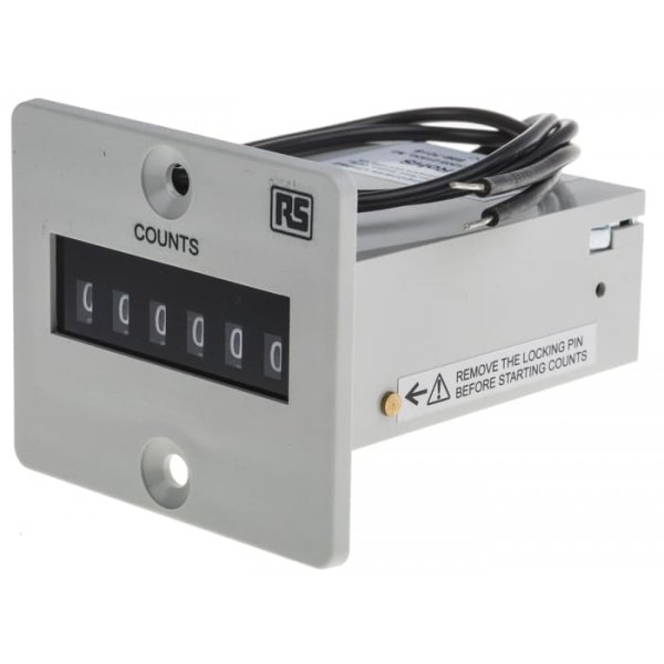 RS PRO 896-7018 Impulse Counter Counter, 6 Digit, 10Hz, 220 V dc