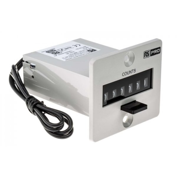 RS PRO 896-7011 Impulse Counter Counter, 6 Digit, 10Hz, 230 V ac