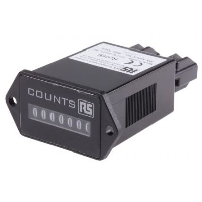 RS PRO 896-7043 Impulse Counter Counter, 7 Digit, 10Hz, 24 V dc