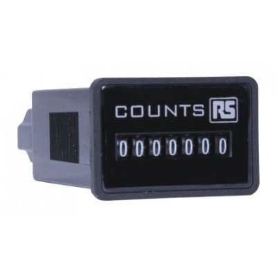 RS PRO 896-7037 Impulse Counter Counter, 7 Digit, 10Hz, 12 V dc