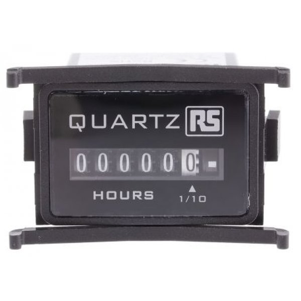 RS PRO 896-6905 Hour Meter Counter, 6 Digit, 50Hz, 90 → 264 V ac