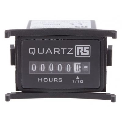 RS PRO 896-6914 Hour Meter Counter, 6 Digit, 50Hz, 10 → 80 V dc