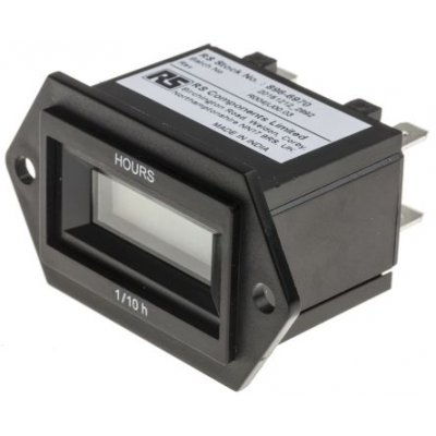 RS PRO RS Pro Hour Counter, 6 digits, LCD, Crimp Terminal Connection, 10 -80 V dc