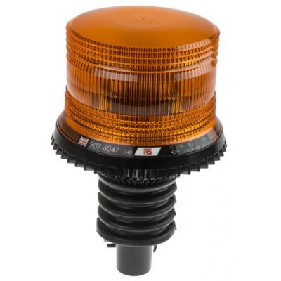 RS PRO 907-6047 LED Flashing Beacon LFB Series, Amber, Flexi DIN Rail, 10 - 30 V dc