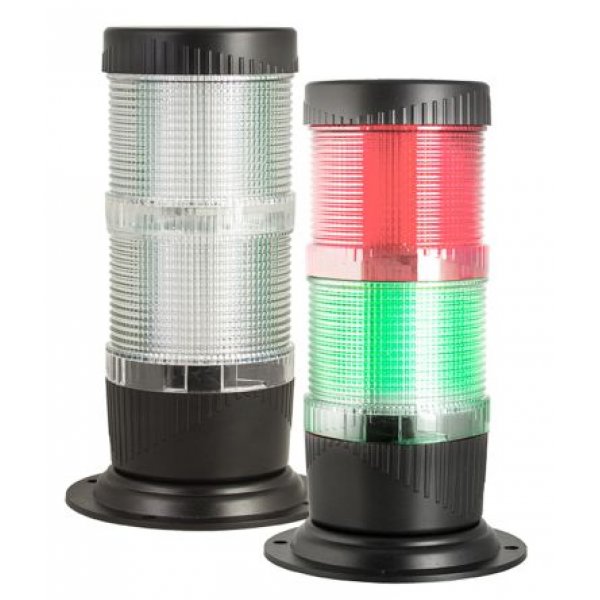 RS PRO 144-5948 Red/Green LED Beacon, 24 V dc, 2 Light Elements, Surface Mount