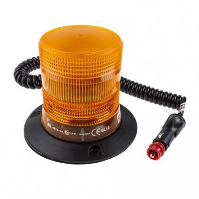 RS PRO 235-584 Amber Flashing Beacon, 10 → 30 V dc, Magnetic Mount, Xenon Bulb, IP56