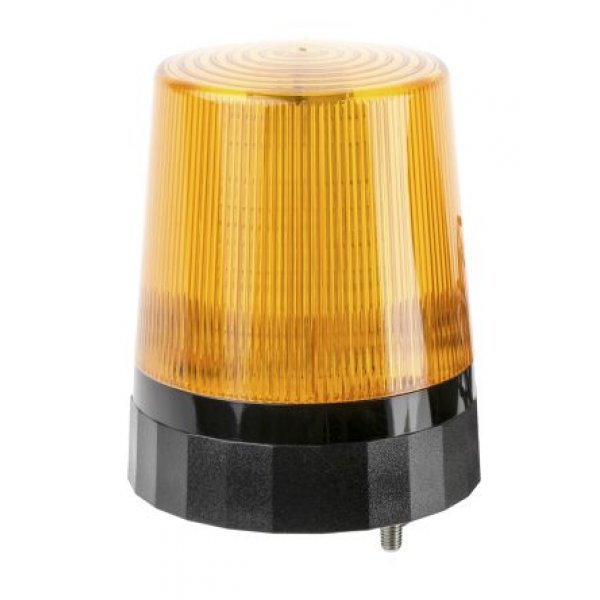 RS PRO 907-5996 Amber Flashing Beacon, 110 → 230 V ac, Screw Mount, LED Bulb, IP67
