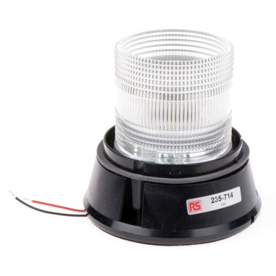 RS PRO 235-714 Flashing Beacon, 24 V dc, Surface Mount, Incandescent Bulb, IP56