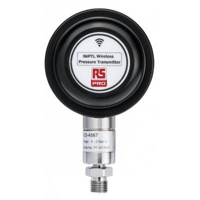 RS PRO 123-5249  Absolute for Various Media Wireless Pressure Transducer, 500mbar Max Pressure Reading 