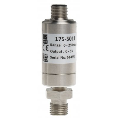 RS PRO 175-5011  Gauge Pressure Sensor, 250mbar Max Pressure Reading , 9 → 32 V dc, BSP 1/4