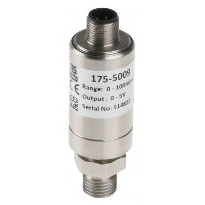 RS PRO 175-5009  Gauge Pressure Sensor, 100mbar Max Pressure Reading , 9 → 32 V dc, BSP 1/4
