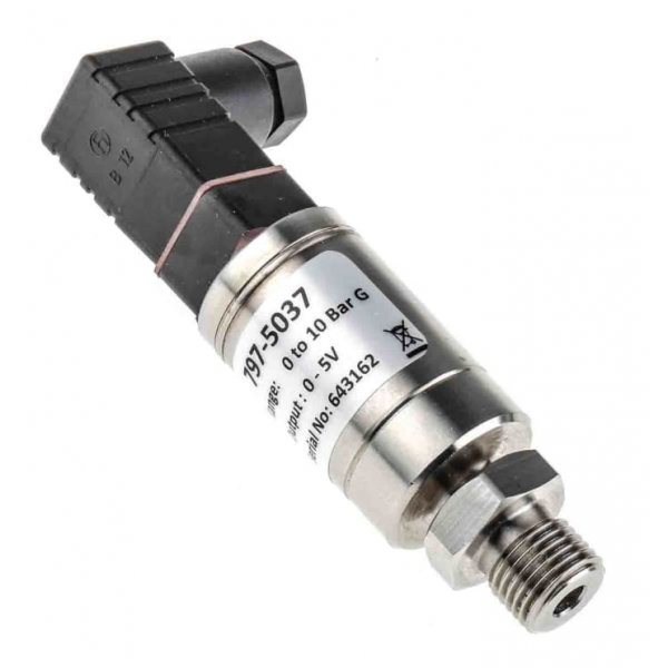 RS PRO 797-5037 Pressure Sensor, 0bar Min, 10bar Max, Voltage Output