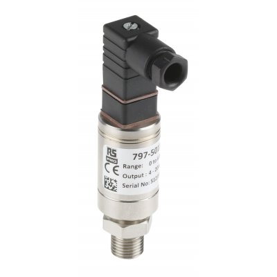RS PRO 797-5011  Gauge for Air, Gas, Hydraulic Fluid, Liquid, Water Pressure Sensor, 6bar Max Pressure Reading