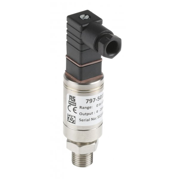 RS PRO 797-5011 Pressure Sensor, 0bar Min, 6bar Max, Current Output