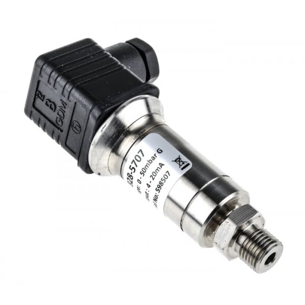 RS PRO 828-5707 Pressure Sensor, 0bar Min, 50mbar Max, Current Output