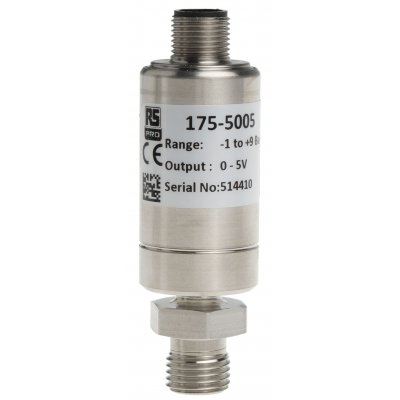 RS PRO 175-5005 Gauge Pressure Sensor, 9bar Max Pressure Reading , 9 → 32 V dc, BSP 1/4