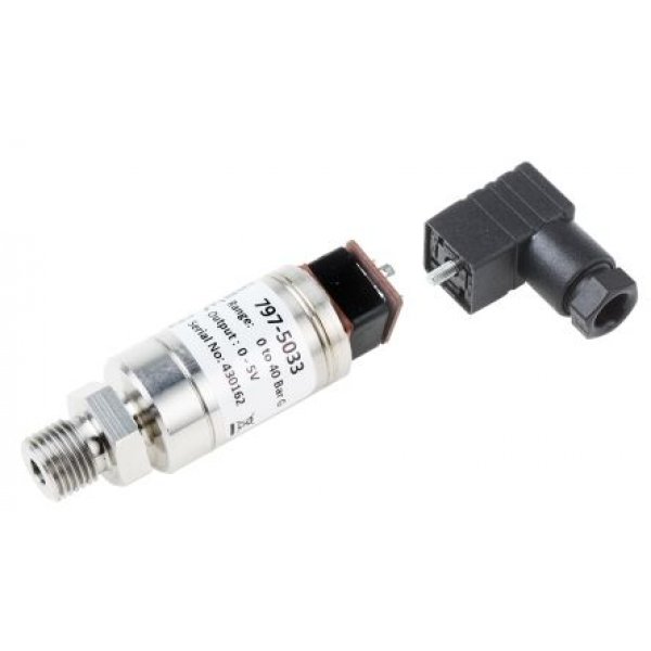 RS PRO 797-5033 Pressure Sensor, 0bar Min, 40bar Max, Voltage Output