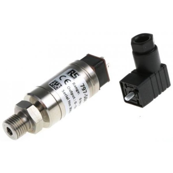 RS PRO 797-5043 Pressure Sensor, 0bar Min, 1bar Max, Voltage Output
