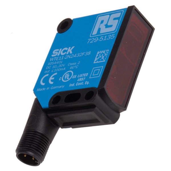 RS PRO 729-5135 Diffuse Photoelectric Sensor 40 - 1000 mm Detection Range NPN